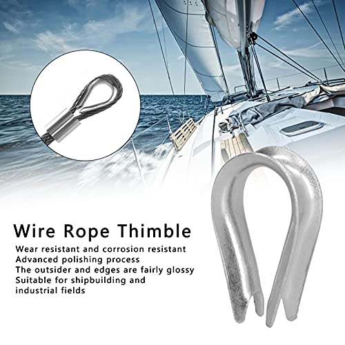 50 st. Draad touwvilt draad touw Clips Roestvrij staal Kabel Rigging Tools voor de scheepsbouw; (M2(2mm)) 3