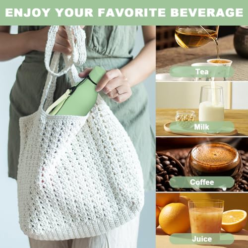 550ml waterflessen met riem, Matcha Green 5