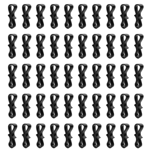 Verpakking van 50 lichtstaven, licht gordijnclips, haakhaakjes, goothaken