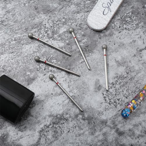 5 stuks Nagelsnijder bit Set Cuticle Cleaning Bits voor Nail Milling Cutter Gel Nail Drill Bit Professional Nagelboren Nagelborst Bits Nagelsnijder bijlagen voor Nagel reinigen en onderhoud 3/32 5