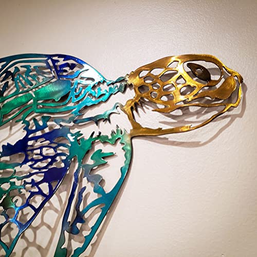 Metalen Zeilvis Wanddecoratie, Metalen Kunst Zeilvis, 3D Zeeschildpadden Jellyfish Beach Wall Art, Metalen Kunst Muur Beeldhouwkunst Hangende Decoratie, Modern Home Decor 3