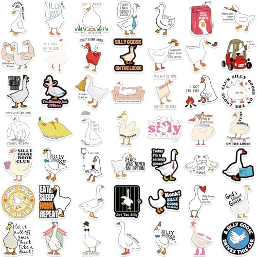 Grappige Duck Stickers voor tieners en volwassenen, 50 stuks, Grappige Duck Vinyl Sticker Set, Auto, Motorfiets, Fiets, Skateboard, Snowboard, Bagage, Laptop, Koffer, Helm, Motorfiets, Computer 3