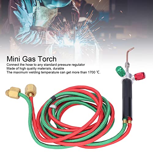 Solder Burner Set voor sieraden, kleine zaklamp Laspistolen, Mini Gas Burner Set met 5 verwisselbare zaklamp tips, Duurzame hoge temperatuur lassen gasbrander Solderen voor sieraden reparatie 3