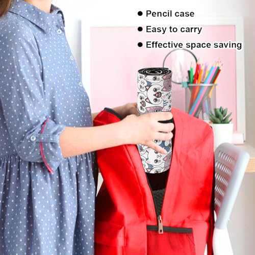 2 Stukken Canvas Roll Up Potlood Case 36 Gaten voor gekleurde potloden met grote capaciteit, Pouch houder Portable Roll Up Pen Houder, Canvas Potlood Roller voor gekleurde potloden, Penselen, Tekening 5