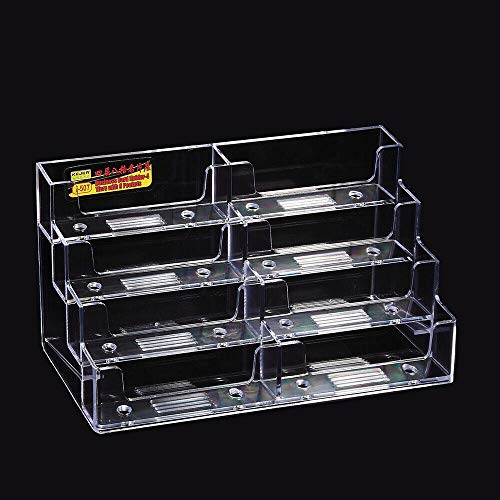 Business Card houder Plastic Card Stand Organisator Duidelijke Kaarthouder Weergave Desktop Clear Business Card Stands Countertop voor Office