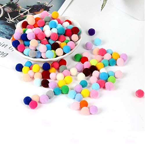 Pompoms Set - 2000 Stukjes, 10mm, Fluffy pluche ballen voor ambachten en DIY creatieve ambachten