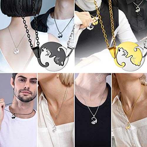 Sieraden hart puzzel ketting gepersonaliseerde, roestvrij staal, Split vriendschap hangers voor hem en haar, moeder dochters, familie, sieraden, geschenken voor stellen, roestvrij staal, roestvrij staal