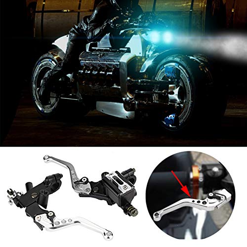 1 Pair 22mm (7-8") Universele motor remkoppeling Hoofdcilinder reserverem (Zilver) 3