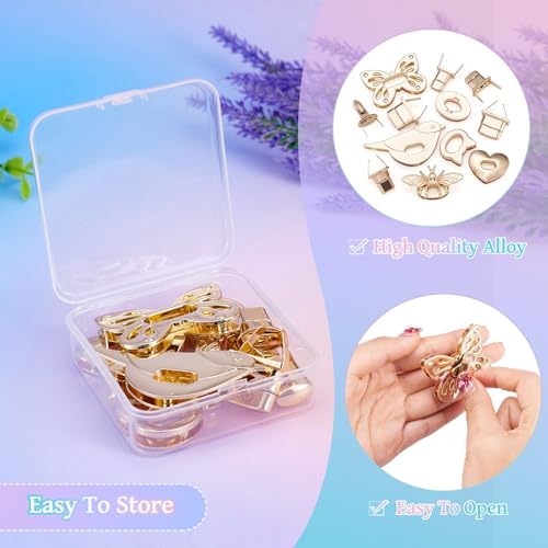 6 sets Draai Lock Bag Sluiting Bijen Vlinder Vogel Kat Oval Hartvorm Bag Twist Lock Accessoires voor Passen Handtas