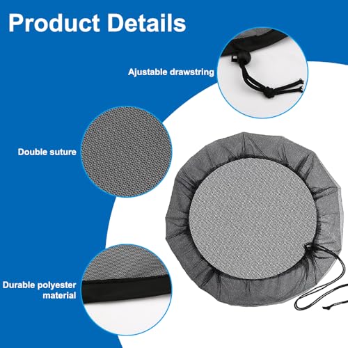 Pak van 2 hoge kwaliteit regenton cover tegen bladeren, regentonnet, verstelbare regenton cover, regentonnet, muggen muggen en muggenlarven 3