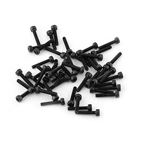 M3 Black Hex Fitting Head Schroeven set 12,9 Degree Legering Carbon Steel DIN912 4-50mm, Volledige Thread, Solid Finish (M3 x 16mm (Full Thread) 50st)