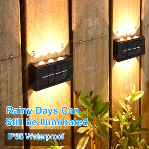 Solar Lamp Outdoor Verstelbare Zonnelampen Op en neer IP65 Waterdichte Wandlamp Draadloze Wandverlichting voor Garage, Tuin en Outdoor 3
