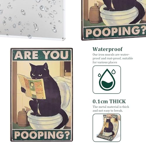 Muur decoratie badkamer muur decoratie foto badkamer decoratie toilet foto's deco toilet muurschildering grappig zwart kat bord tinnen borden badkamer zwart poster muur decoratie 5