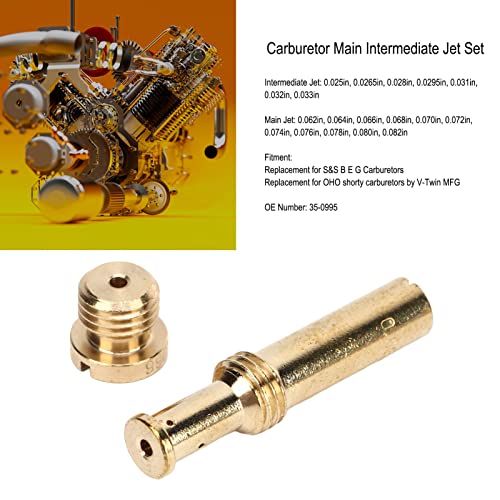 19 st. Carburator hoofdcarburator Jet Set Carb Main Sprayer Compatibel met Carburetor S&S B E G OE:35-0995