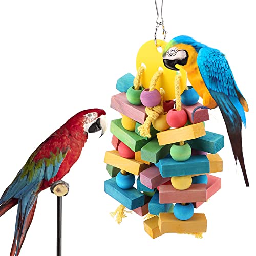 Parrot Speelgoed, Hangende Houten Kauwspeelgoed, Swing Hunting Speelgoed