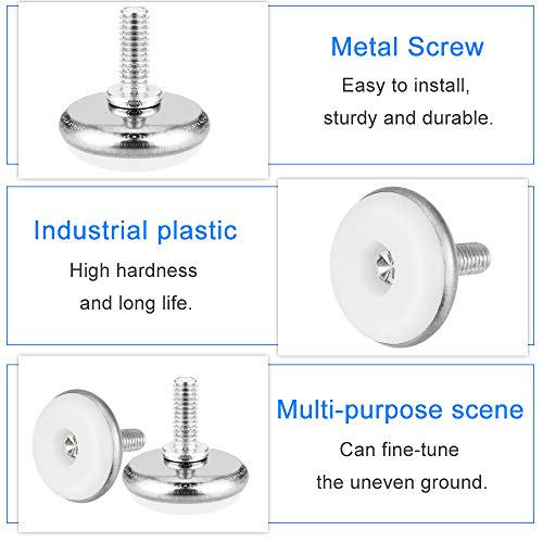 Meubilair Benen, 30 stuks, verstelbaar Meubilair Benen, M6 x 30 mm, Afstelschroeven, Meubilair Benen, Rond, Leveling Benen, Hoogte verstelbare Schroef Benen, Basis Benen voor Meubilair 3