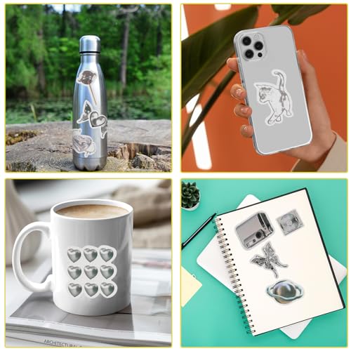 Esthetische Vintage zwart-wit Stickers, 66 stuks Realisme Retro Stickers Fashion Cool Sticker Set Waterdichte Scrapbook Accessoires DIY Craft Decoratie voor Waterfles Laptops 4