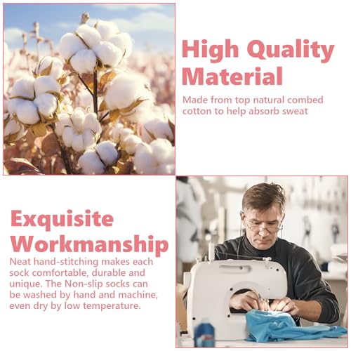 Yoga Sokken, Non-Slip Pilates Sokken met riemen, Cotton Socks met vijf teen Grips, Sweat Absorptie, Geschikt voor Pilates, Ballet, Barre, Barre, Barre, Barefoot Training, Dansen 5