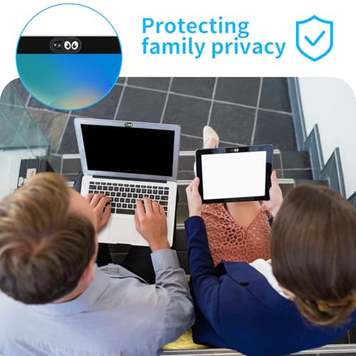 Dunne webcam cover dia, 8st telefoon camera cover laptop camera blocker slider sterke kleefstof bescherming privacy beveiliging compatibel met tablet desktop pc smartphones (oog)