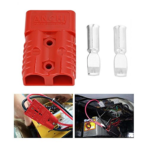 2 stuks 175A 600V Batterij Quick Koppelen Winch Connector Contact Hoes Rood met 4 Accessoires