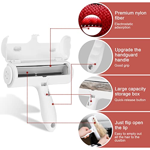 Haarborstel, katten, honden, Magic Roll, Anti-Hair, Magic Brush voor het verwijderen van magisch haar, Pet Hair Roll, Epilator (2 x Kleding Epilator voor wasmachine) 4