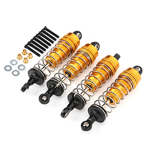 1/12 RC Shock Absorber Set 80mm, voor MN G500/BRABUS, metalen schok Absorber Damper Accessoires RC Auto Upgrade Onderdelen(Gold)