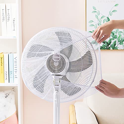 3Pcs Ventilator veiligheidsbeschermingskap, Finger Guard Wasbare ronde elektrische ventilator bescherming stofdichte Net Mesh