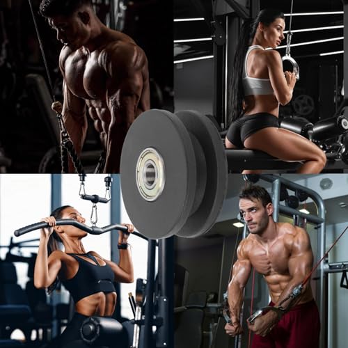 10Stuks Fitness Pulley Nylon Fitness Bearing Pulley Strength Trainingswiel voor krachttraining, fitnessapparatuur Pulley voor sportschool (50mm)