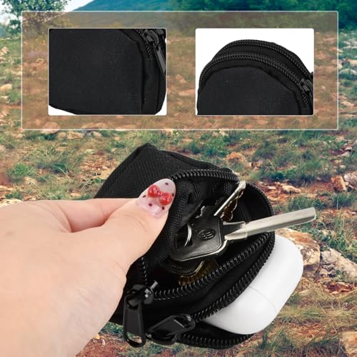 Premium Tactical Waist Bag, Duurzame Fanny Pack met Mini Wallet en Key Pouch, Zwarte kleine portemonnee, Ideaal voor buiten activiteiten voor mannen, zwart, MOLLLE, zwart, MOLLLE 5