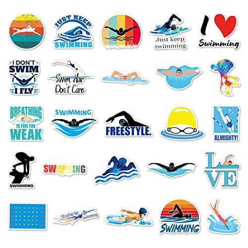 Zwembad Sticker Set Stickers Kids Tieners 50 stuks Dieren Waterdichte Vinyl Stickers Laptop Skateboard Koffer Helm Auto Fiets mobiele telefoon Motorrijwiel Bike Scrapbook 3