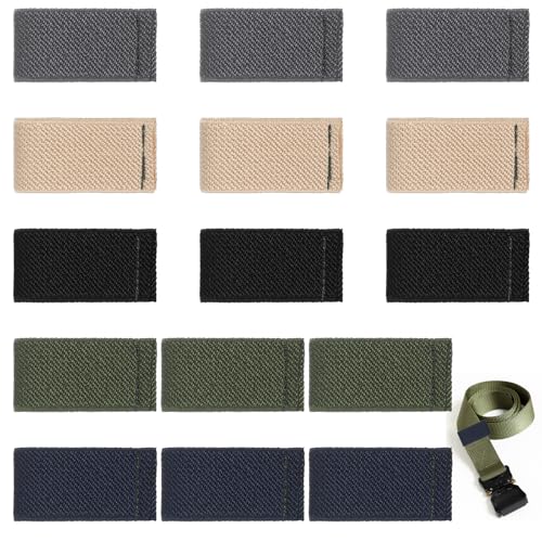 15PCS Belt Loop Keeper voor Duty Belt, Elastische Nylon Belts Keepers Strap Organizers Rugzak Loops Stay Holder Remainer Strap voor 1.5" brede politie, officier en tactische riemen