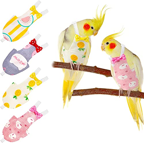 Vlucht Suite Liner Set van 4 Wasbare Herbruikbare beschermende Parrot Nappy kleding met waterdichte binnenlaag schattig