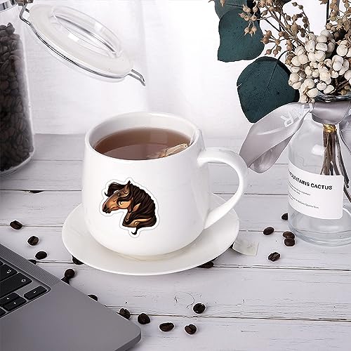 Paardensticker set, 50 stuks Paardensticker set, Waterdicht Vinyl voor auto, Motorfiets, Fiets, Skateboard, Snowboard, Bagage, Laptop, Koffer, Helm, Motorfiets, Motorfiets 5