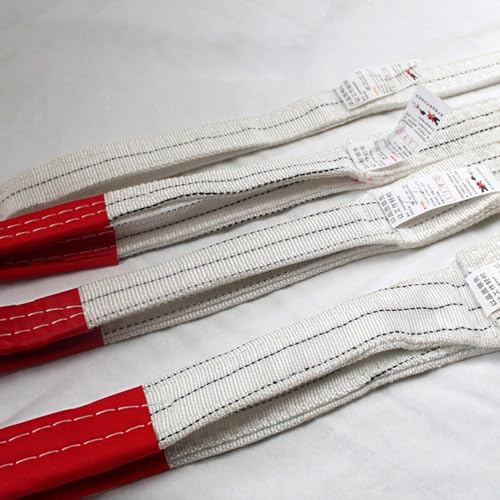 Crane Cargo Strap, 2PCS 2T 2M Webbing Lifting Sling Strap, 10mm Dikte Polyester Webbing Lifting Cargo Sling Strap, Webbing Lifting Sling Strap voor het tillen van een Merchandise of Voertuig 4