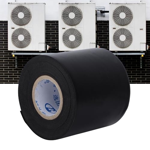 1-Roll Pipe Tape PVC Airconditioner isolatie tape, zwart, 60mm x 11,5m 4