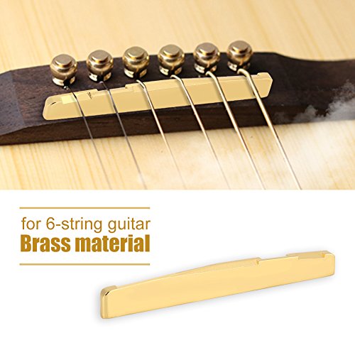 Guitar Brass Bridge Zadel Nut Brass voor 6 String Gitaar Instrument 5