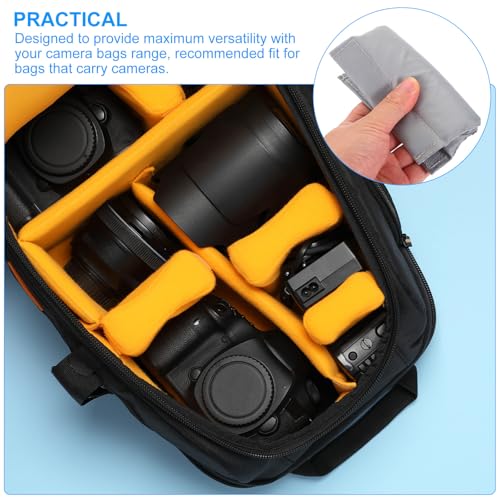 Cameratas Divider, 2 stuks 12 cm x 9 cm x 0,8 cm Shockproof Cameratas Inserts, Scheiderpad, Beschermende Lens voor Nikon Camera, DSLR Bescherm Bag Organizer, Universeel 5