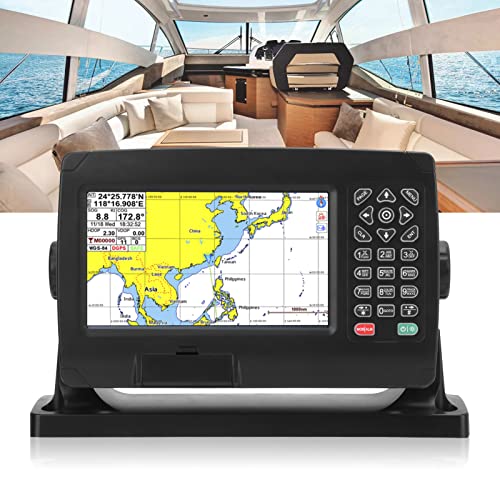 Naval Chartplotter, GPS Chartplotter Satellite Navigator AIS Transponder, met GNSS Antenna Dual Map System IPX6 Wa 3