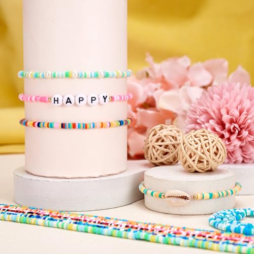 15 Strands Polymer Klei kralen Disc Heishi kralen 3mm platte ronde klei kralen voor DIY Hawaiian armband oorbellen ketting sieraden maken