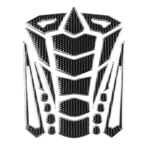 Motorcycle Tank Protector, Universele Motorfiets Zijtank Pad Gas brandstofolie tankpad Stickers Sticker Beschermer Tank Traction Pad (Zilver Rand)