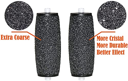 Sea 10 Pack Extra Coarse Mineral Replacement Rollers Velvet Smooth Pedi Replacement Roller Head Refills voor Velvet Smooth Callus Remover Refill Rollers, Blauw