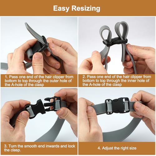 4 st. Hair Clipper Stencil Hairdressing Comb Transition Verstelbare Wire Comb Transition Hair Comb Template voor haar knippen Verstelbare Fade Siliconen Hair Cutting Band 5