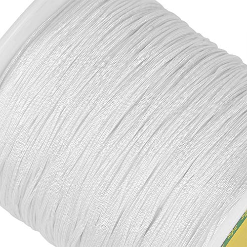 0.5mm gevlochten Nylon Wire White Silky Chinese knoop Cord Shamballa Macrame draad koord kralen String voor Kumihimo Macrame vriendschap armbanden maken 3