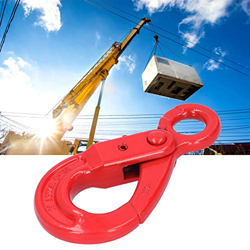 Slip Hook Safety Lock Legering Staal Oogtype Self Locking Rotatie Hoist Pull Hooks G80 2T voor Fabriek liften Port Transport Bouwtechniek