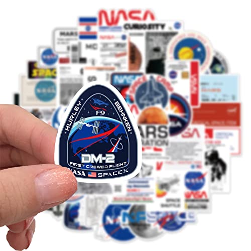 NASA Ruimte Explorer Sticker Set Stickers Kids Tieners 50 Stuks Astronaut Waterdichte Vinyl Stickers Laptop Skateboard Kofferhelm, Auto, Fiets, Mobiele telefoon, Motorfiets, Fiets 4