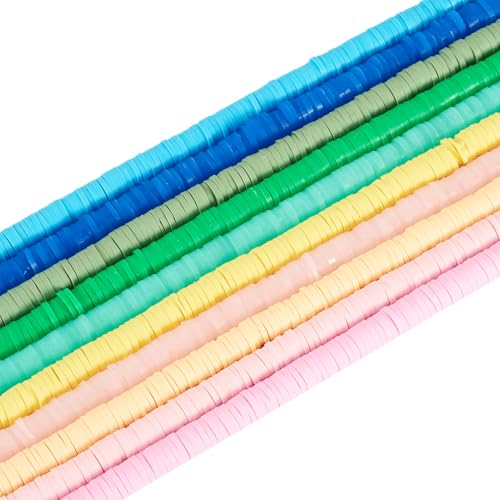 10 Strands 6mm Polymer klei kralen schijf Heishi kralen platte ronde klei spacer kralen voor sieraden maken ketting armbanden oorbellen