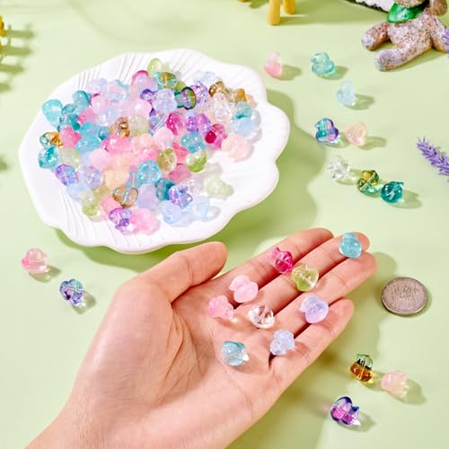 12 st. Crystal eenden kralen Spray geschilderd glas kralen leuk Lampwerk kralen mooie dier lose kralen voor sieraden maken armband DIY Ambachtsgeschenken 5