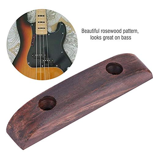 Bass Guitar Thumb Rest, Rosewood Thumb Rest met montage schroef accessoire voor Bass Guitar 3