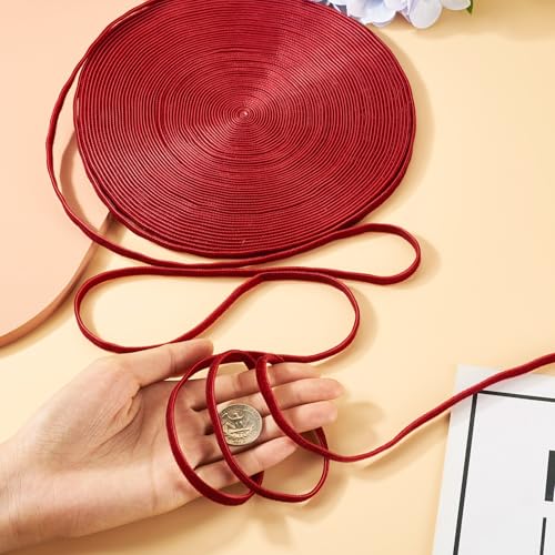 20 Yards Velvet Ribbon Double Sided 1/4 Inch Bide Red Ribbon Roll voor Flower Bouquet bruids douche Present Wrapping Hair Bow Christmas Wreath Choker Craft 5