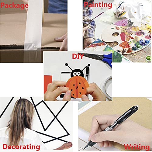 2 rollen masking tape, 20m lengte textuur papier tape schrijfbare schilders tape plakband plakband voor het schilderen ambachten decoratie(24mm, groen) 4